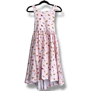 NEW Ollie Jay Pink Chicken Farm Print Sofia Twirl Dress Size 8